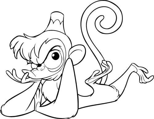 Monkeys Coloring Pages – 007