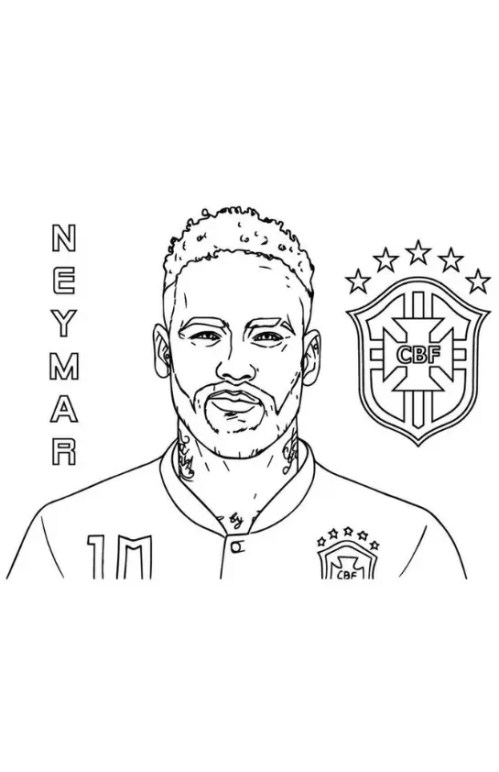 Neymar Coloring Pages – 007