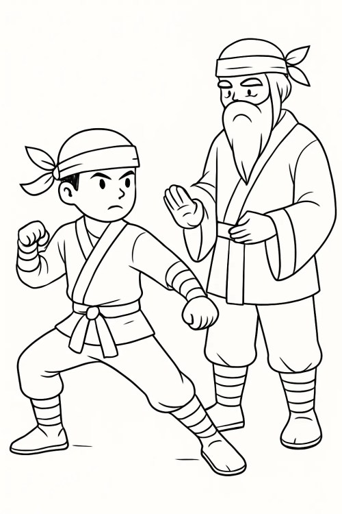 Ninja Coloring Pages 014
