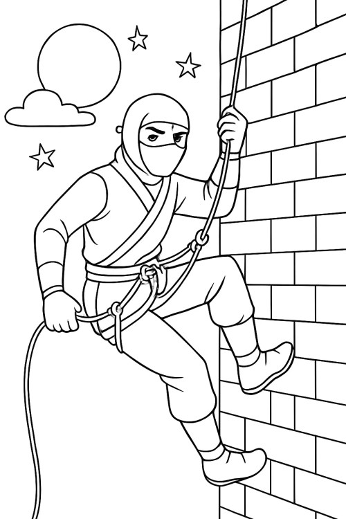 Ninja Coloring Pages 017