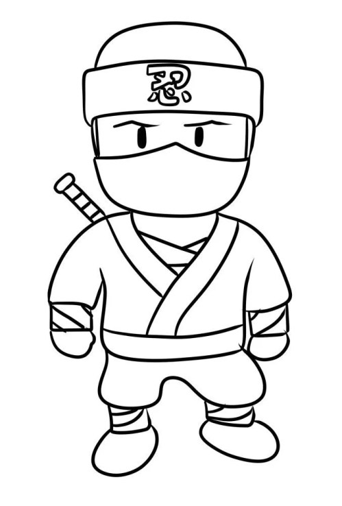 Ninja Coloring Pages 020