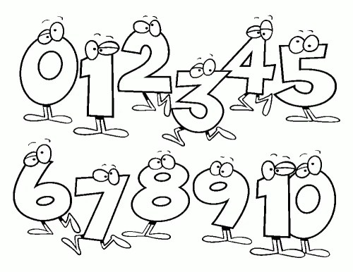 Numbers Coloring Pages – 004