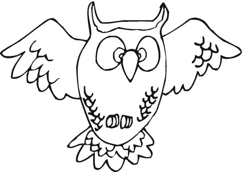 Owls Coloring Pages 024