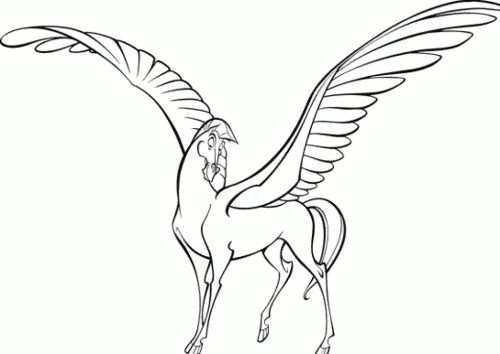 Pegasus Coloring Pages 009