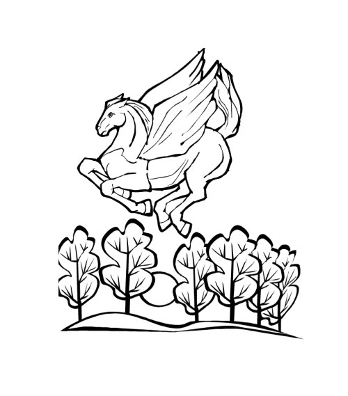 Pegasus Coloring Pages 015