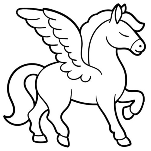 Pegasus Coloring Pages 018