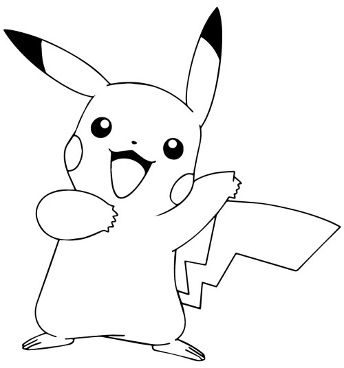 Pikachu Coloring Pages 005