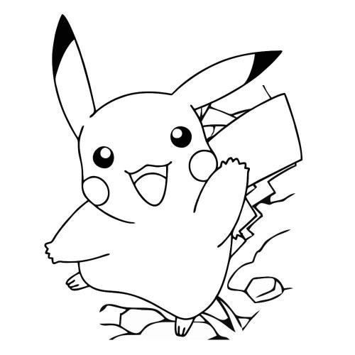 Pikachu Coloring Pages 008