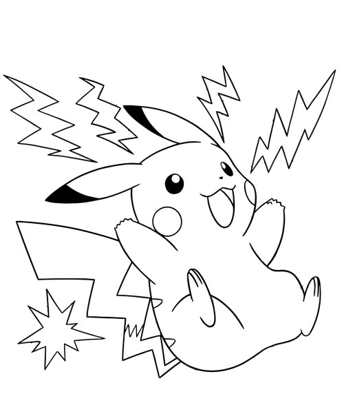 Pikachu Coloring Pages 011