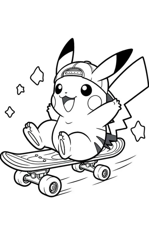 Pikachu Coloring Pages 020