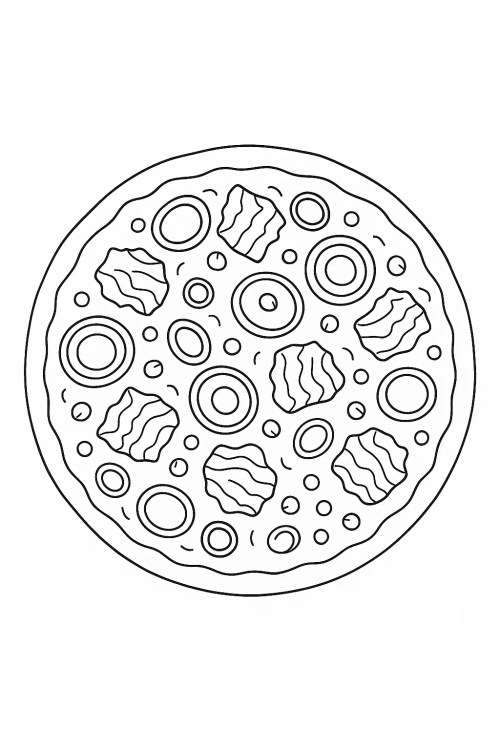 Pizza Coloring Pages 015