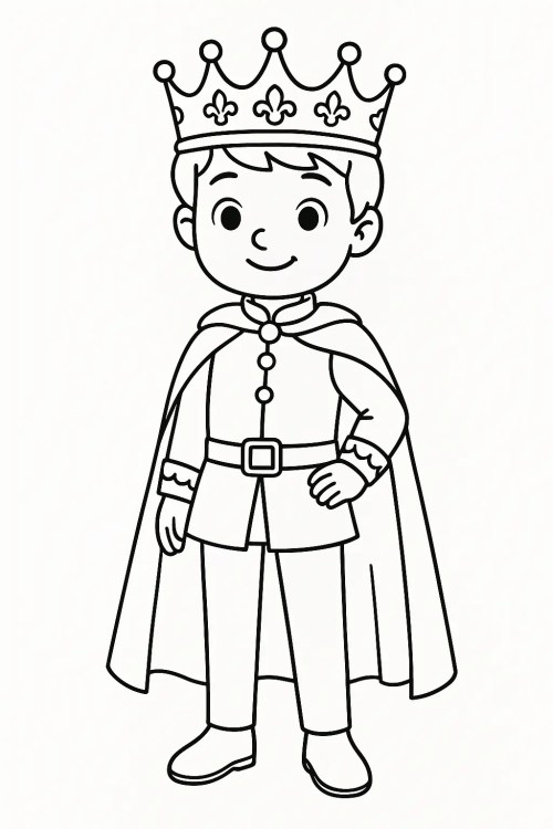 Prince Coloring Pages 007