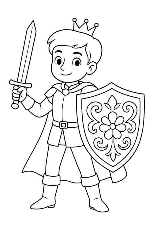 Prince Coloring Pages 019