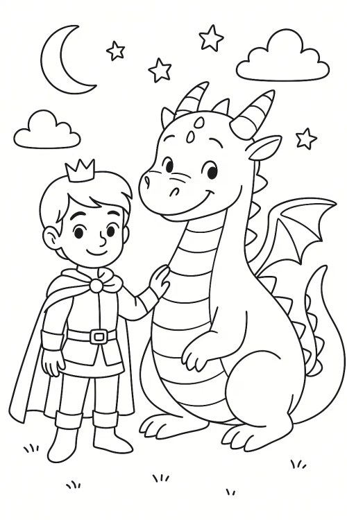 Prince Coloring Pages 021