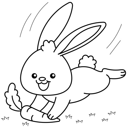 Rabbits Coloring Pages 009