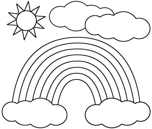 Rainbow Coloring Pages 002