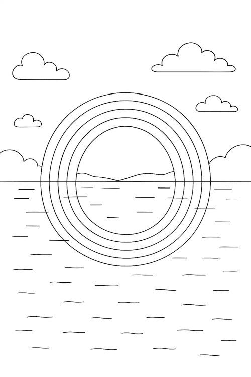 Rainbow Coloring Pages 032