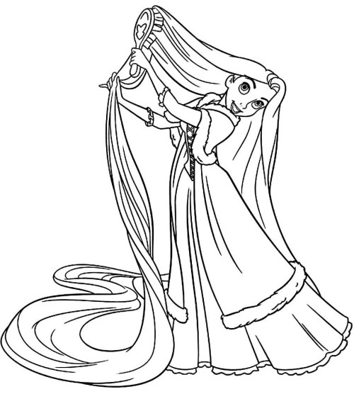 Rapunzel Coloring Pages – 009