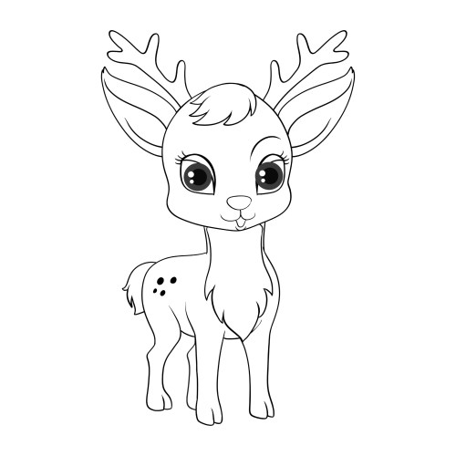 Reindeers Coloring Pages 015