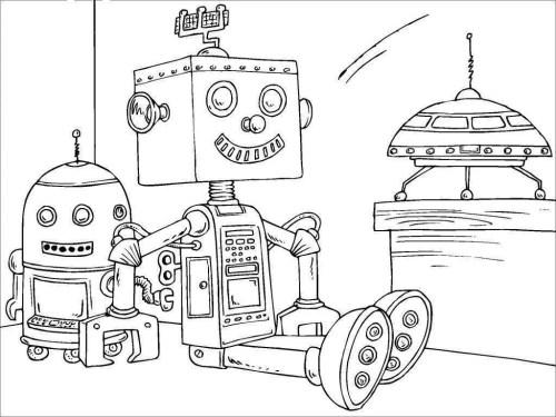 Robots Coloring Pages 002