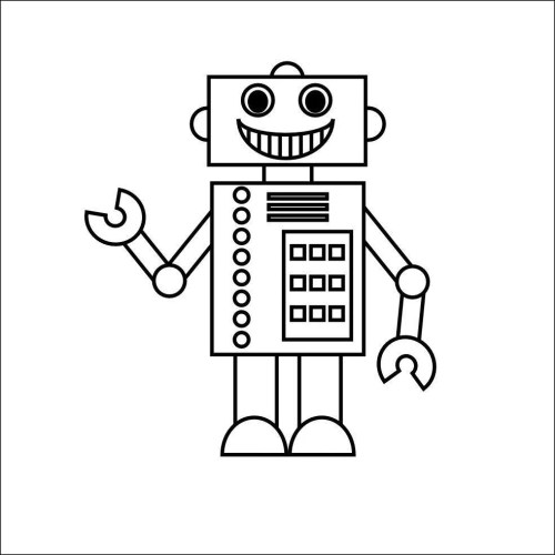 Robots Coloring Pages 005