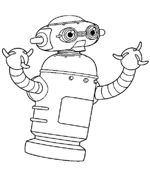 Robots Coloring Pages 006