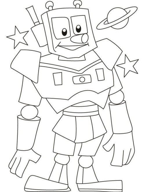 Robots Coloring Pages 007