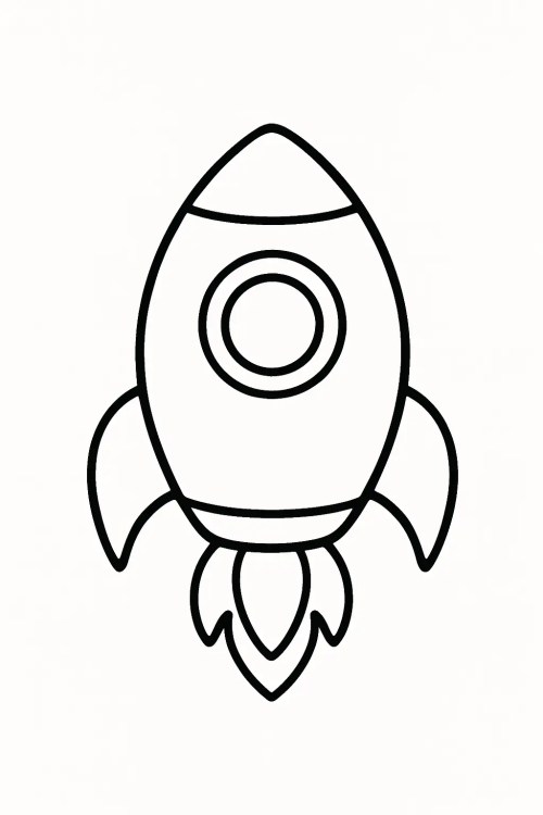 Rocket Coloring Pages – 009