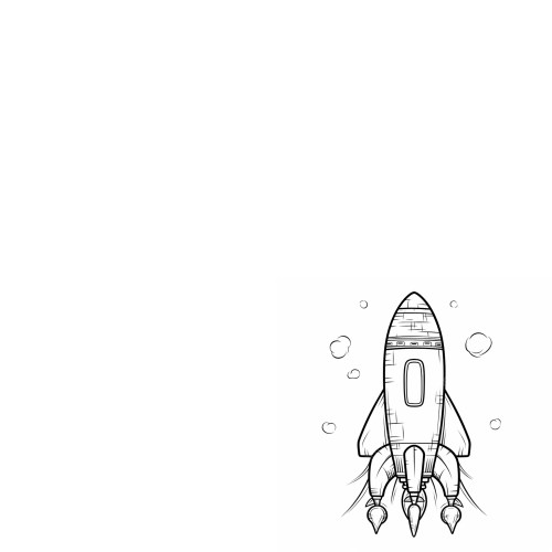 Rocket Coloring Pages – 010