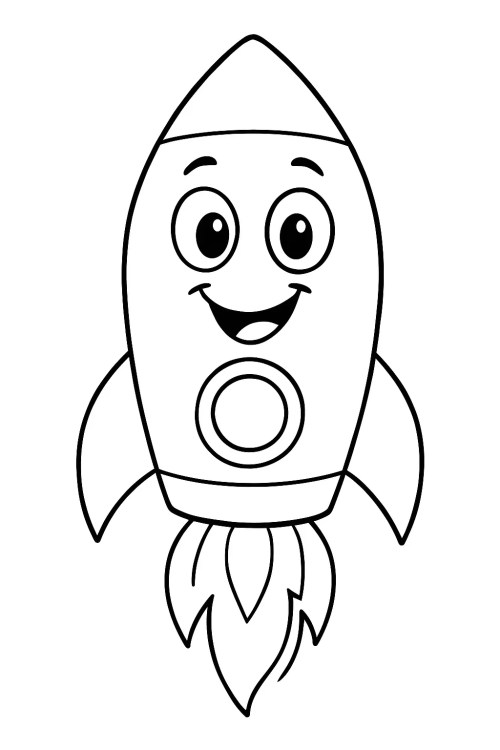 Rocket Coloring Pages – 018