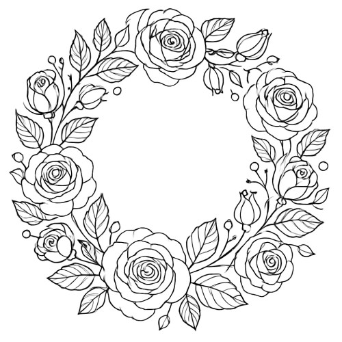 Rose Coloring Pages – 010
