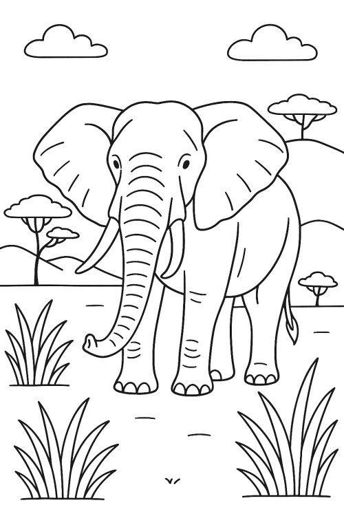 Safari Coloring Pages – 008