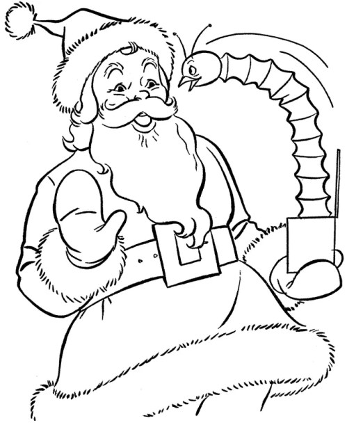 Santa Claus Coloring Pages 012