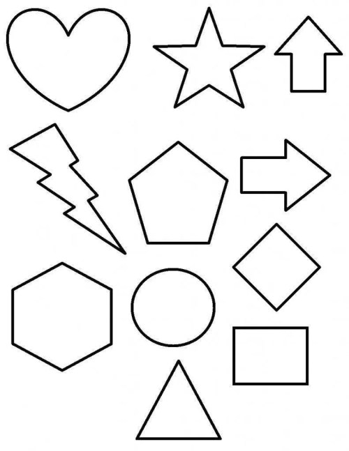 Shapes Coloring Pages 009
