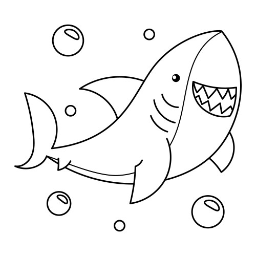 Sharks Coloring Pages 024
