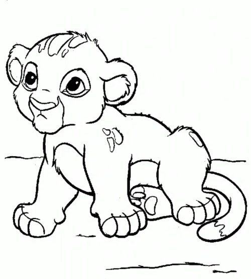Simba Coloring Pages 002