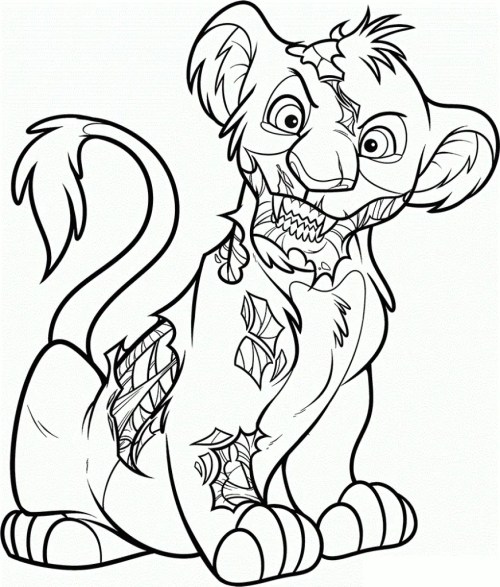 Simba Coloring Pages 003