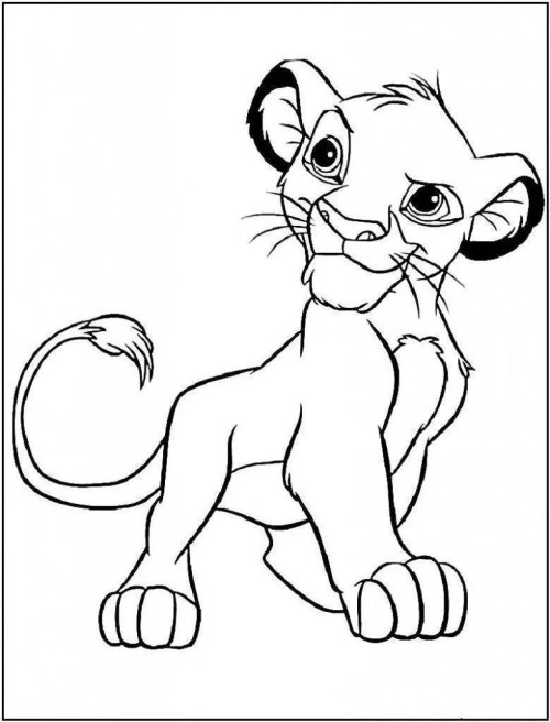 Simba Coloring Pages 008