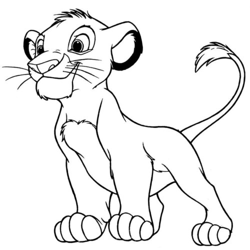 Simba Coloring Pages 015