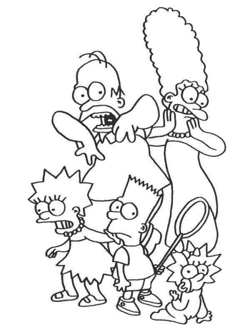 Simpsons Coloring Pages 006