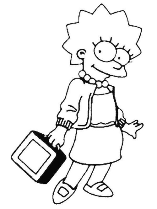 Simpsons Coloring Pages 007