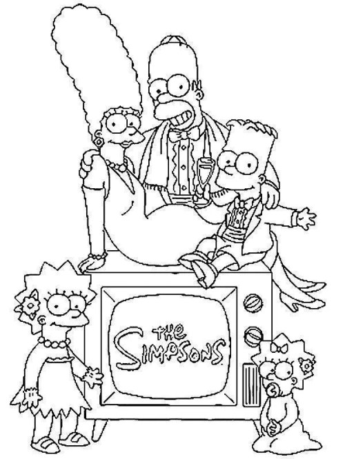 Simpsons Coloring Pages 016