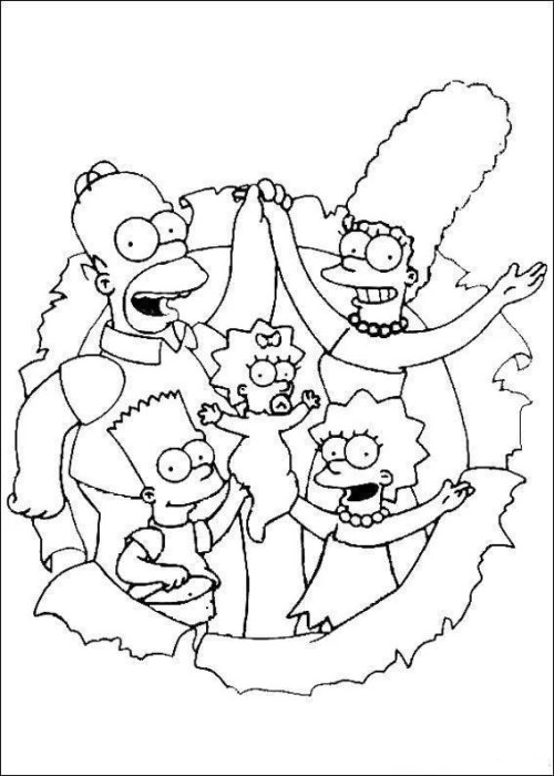 Simpsons Coloring Pages 024