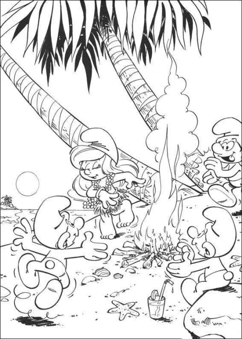 Smurfs Coloring Pages 004