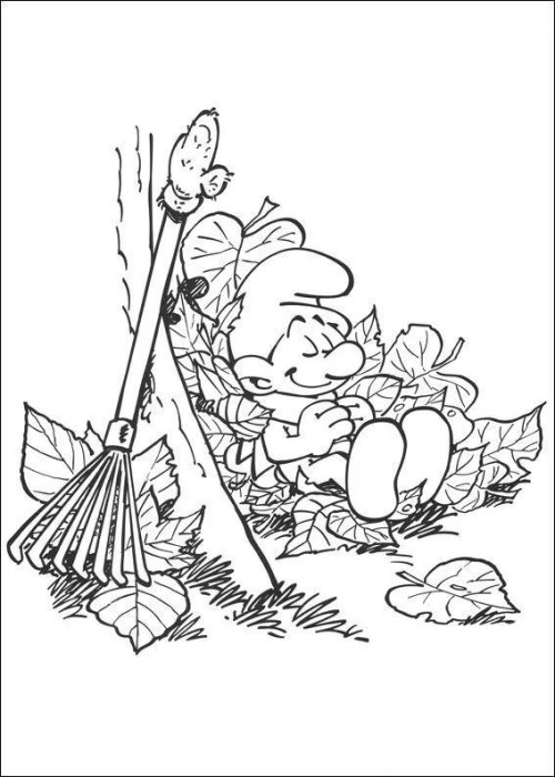 Smurfs Coloring Pages 011