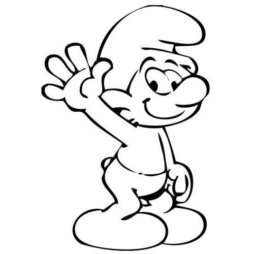 Smurfs Coloring Pages 028