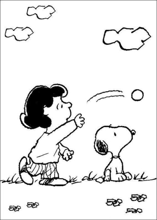 Snoopy Coloring Pages 007