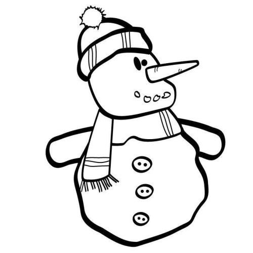 Snowmen Coloring Pages 014