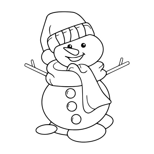 Snowmen Coloring Pages 023