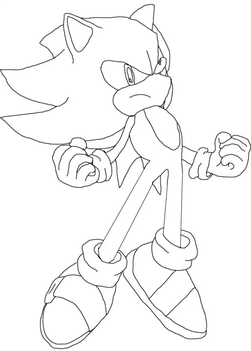 Sonic Coloring Pages – 002